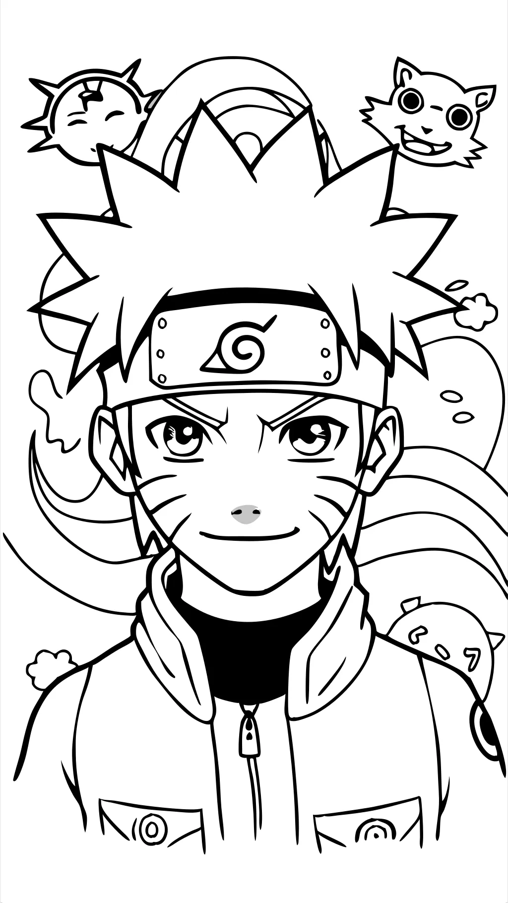 Páginas para colorear de Naruto gratis